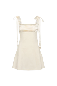 Ella Fitted Mini Dress - Ivory