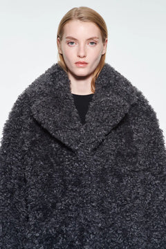 Camille Cocoon Coat - Smoke Grey