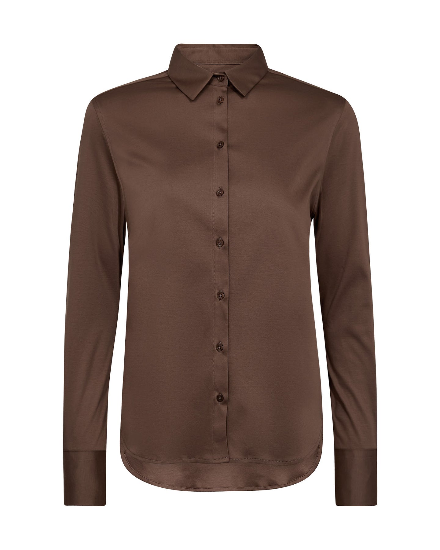Tina Jersey Shirt - Coffee Quartz