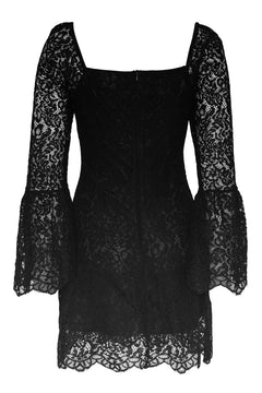 Brittany Mini Dress - Black Lace