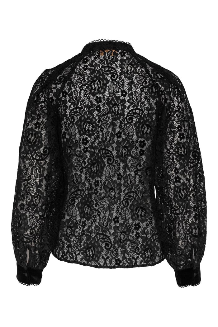 Inez Blouse - Black Lace