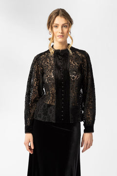 Inez Blouse - Black Lace
