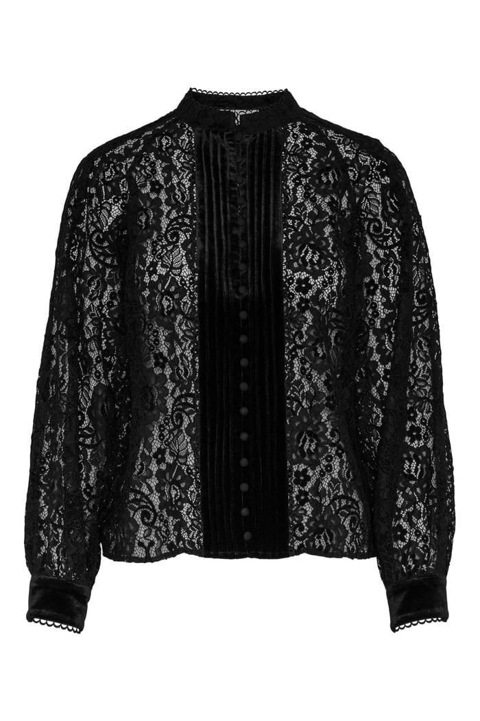 Inez Blouse - Black Lace