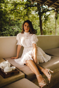 Iro Mini Dress - White Papaya