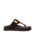 Tuned-In - Chocolate Brown Suede