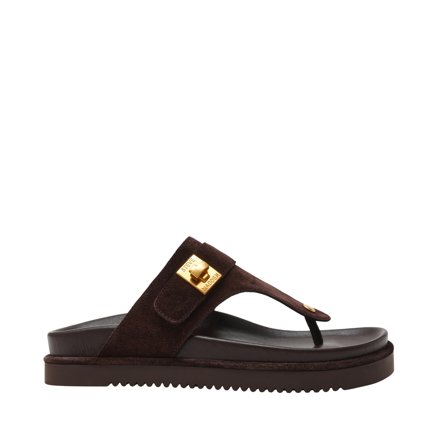 Tuned-In - Chocolate Brown Suede