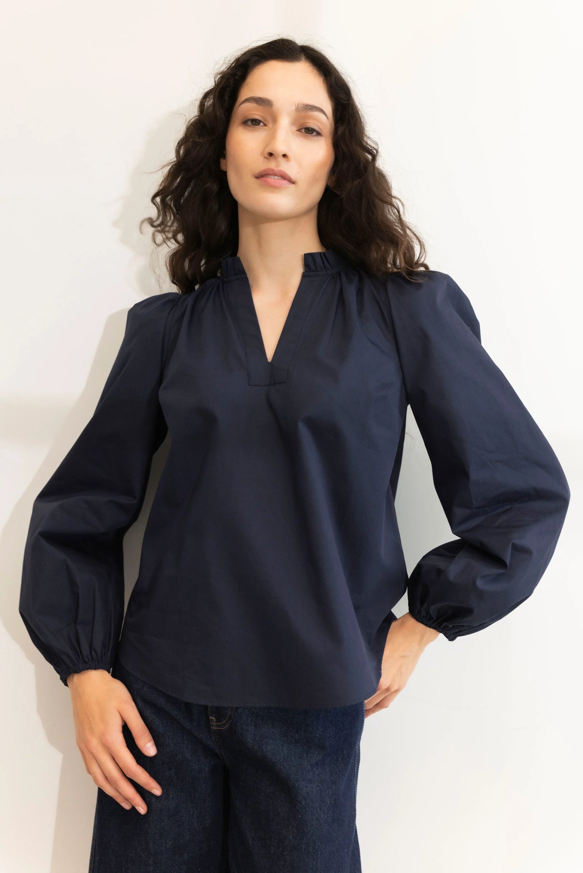 Infinity Blouse - Dark Navy