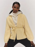 Fredrikke Chunky Cardigan - Yellow