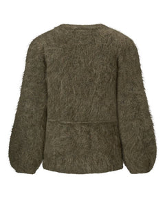 Fredrikke Chunky Cardigan - Moss Green