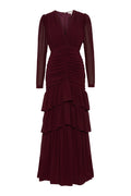 Jenna Maxi Dress - Burgundy