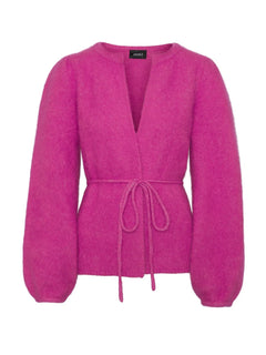 Fredrikke Chunky Cardigan - Hot Pink