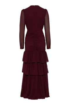 Jenna Maxi Dress - Burgundy