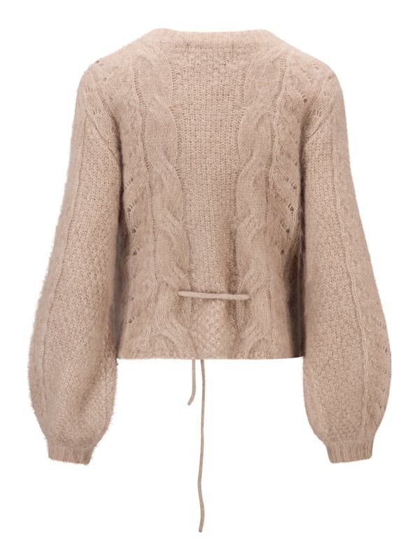 Sophia Chunky Cardigan - Hazel Beige