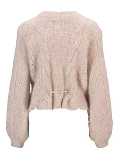 Sophia Chunky Cardigan - Beige Melange