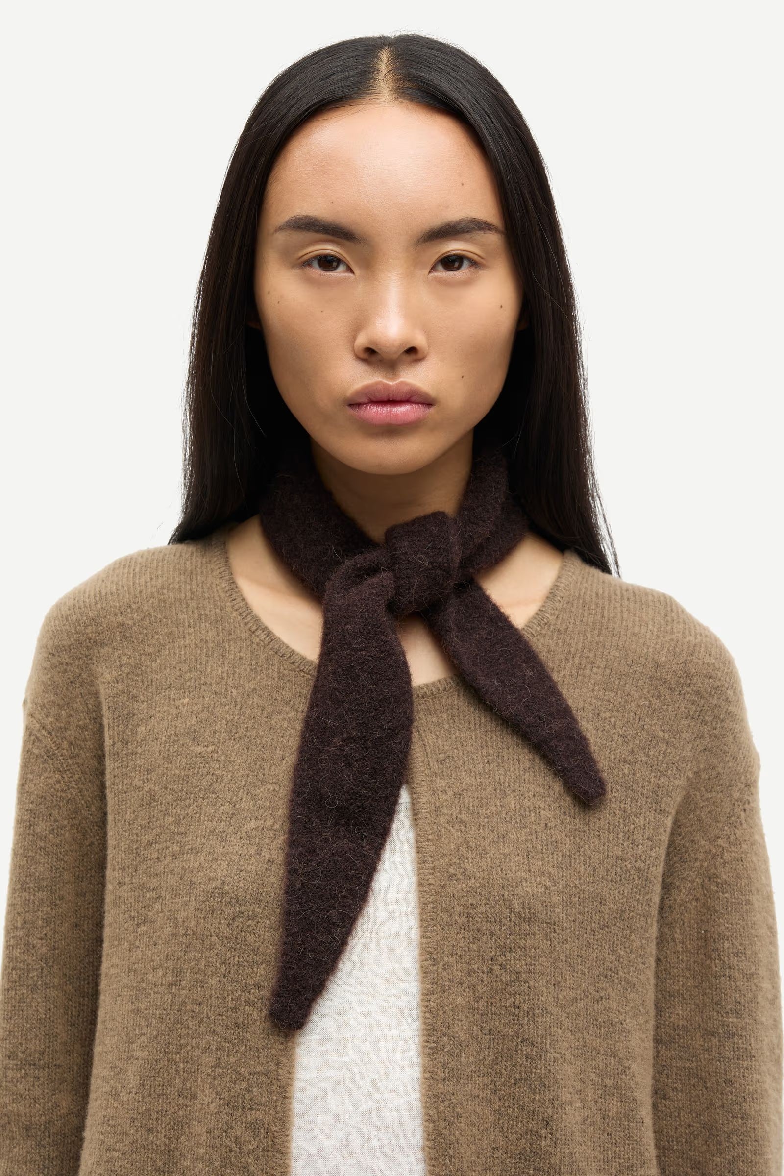 Sanor Diamond Scarf - Black Coffee