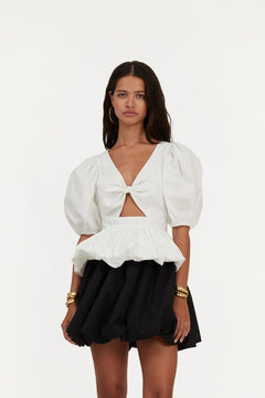 Mini Balloon Skirt - Black