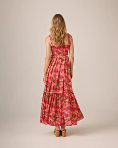 Cotton Party Strap Dress - Crush