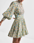 Cotton Slub Mini Dress - Anemone Fields