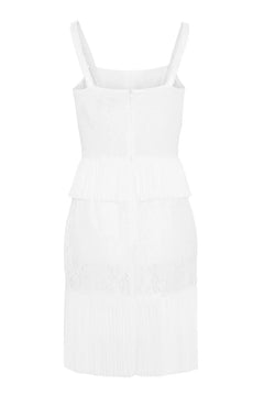 Juniper Mini Dress - White Lace