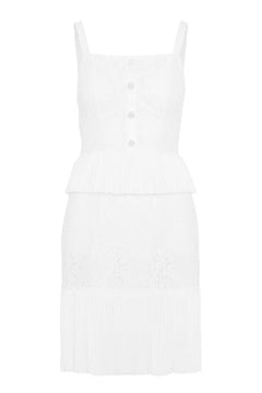 Juniper Mini Dress - White Lace