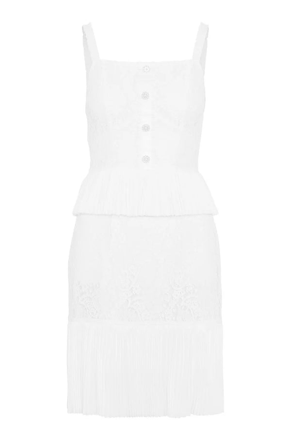 Juniper Mini Dress - White Lace