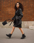 1460 Mono Milled Nubuck Leather Lace Up Boots - Black