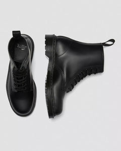 1460 Mono Milled Nubuck Leather Lace Up Boots - Black