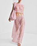 Lace Maxi Skirt - Antique Brass