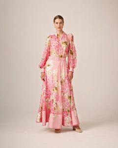 Organza Maxi Skirt - Cherry Blossom