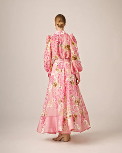 Organza Maxi Skirt - Cherry Blossom