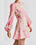 Organza Mini Dress - Cherry Blossom