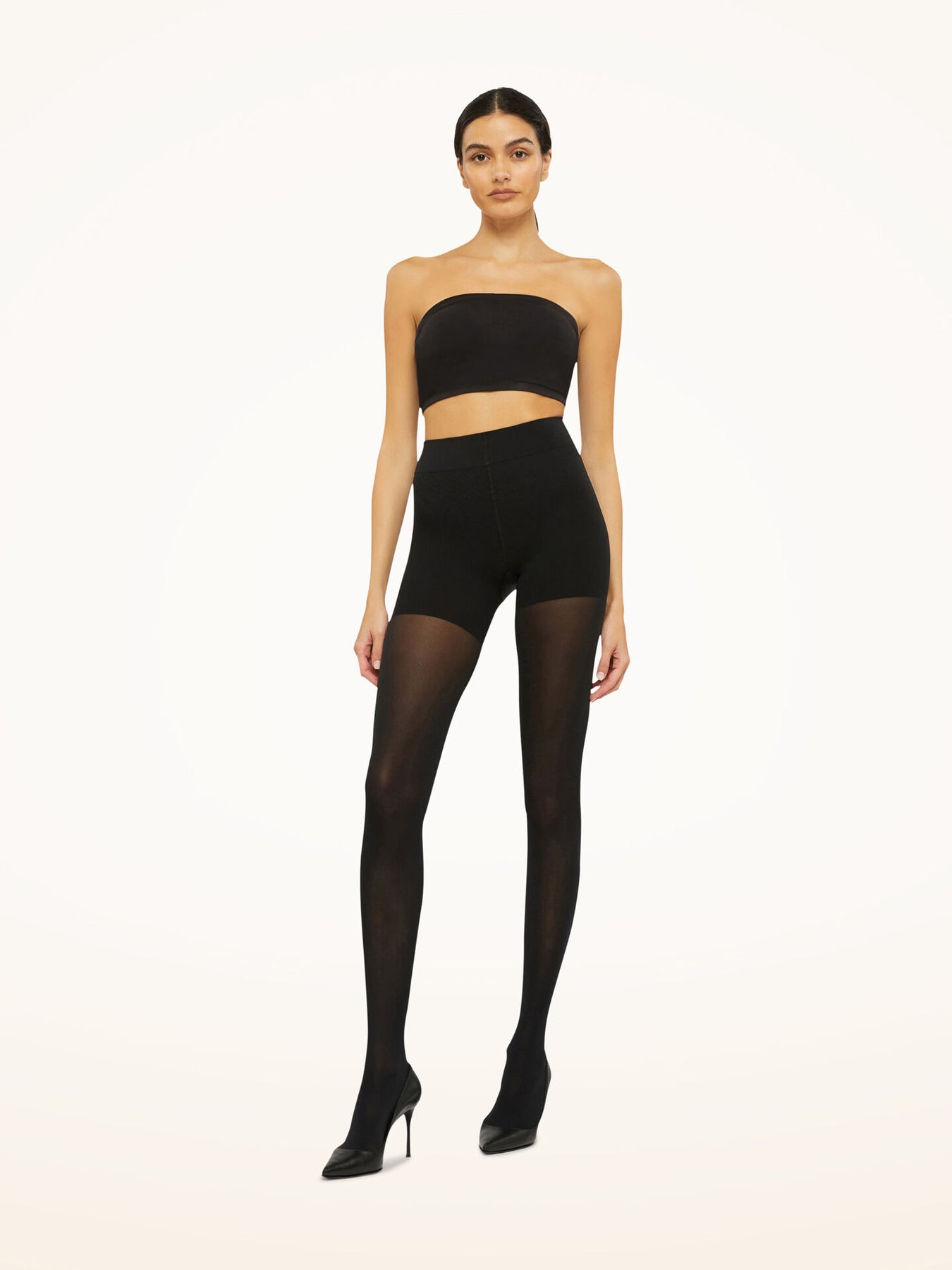 Tummy 66 Control Top Tights - Black