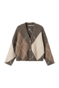 N-Laiana Knit Cardigan - Ash Brown Mix
