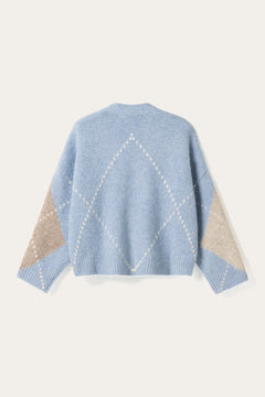 N-Laiana Knit Cardigan - Sky Blue Mix