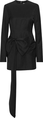 Mini Dress W/ Ls - Black