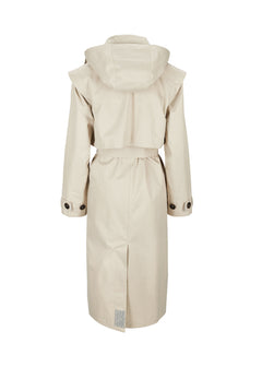 Regndråpe Trench Coat - Sand