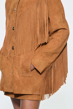 Estee Fringe Jacket - Desert Tan