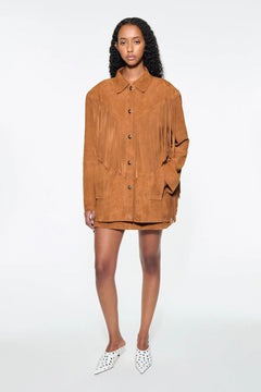 Estee Fringe Jacket - Desert Tan