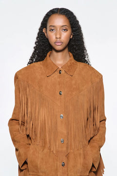 Estee Fringe Jacket - Desert Tan