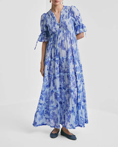Bohemian Relaxed Dress - Sky Blue