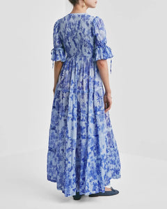 Bohemian Relaxed Dress - Sky Blue
