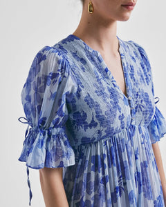 Bohemian Relaxed Dress - Sky Blue