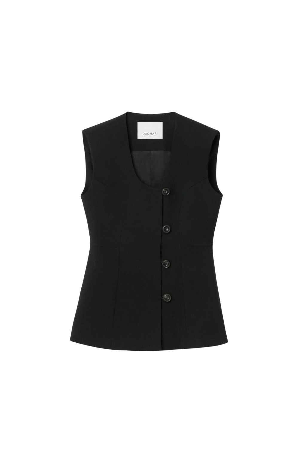 Sleeveless Blazer - Black