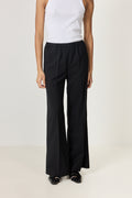 Elastic Wool Trouser - Black