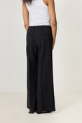 Elastic Wool Trouser - Black