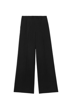Elastic Wool Trouser - Black