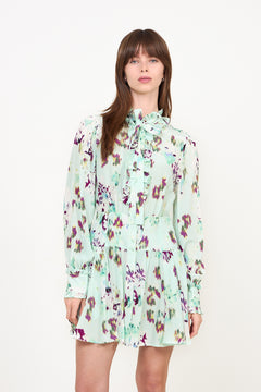 Viola Silk Mini Dress - Oasis
