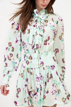 Viola Silk Mini Dress - Oasis