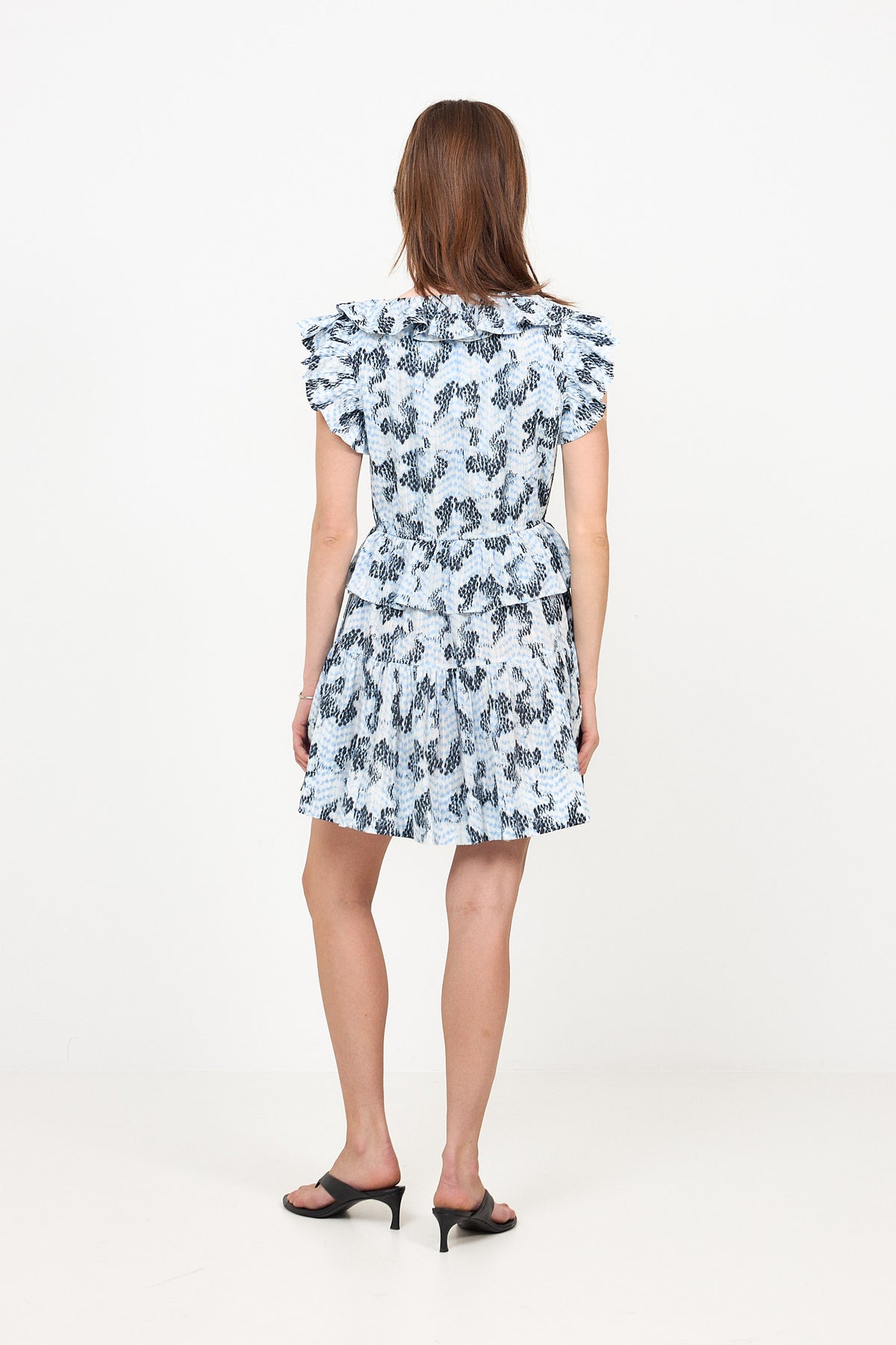Celie Cotton Mini Dress - Ciel