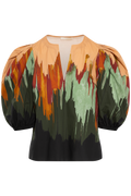 Florielle Ss Cotton Top - Agate